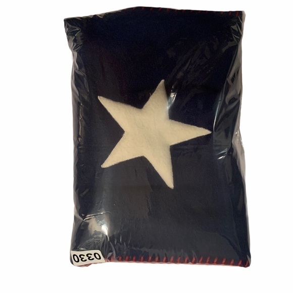 The flag scarf is cozy and soft to the touch. - Picture 3 of 13